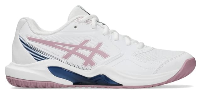 کفش ورزشی Asics سفید-صورتی Gel-Dedicate 9 مدل 1042A316 کفش ورزشی Asics سفید-صورتی Gel-Dedicate 9 مدل 1042A316