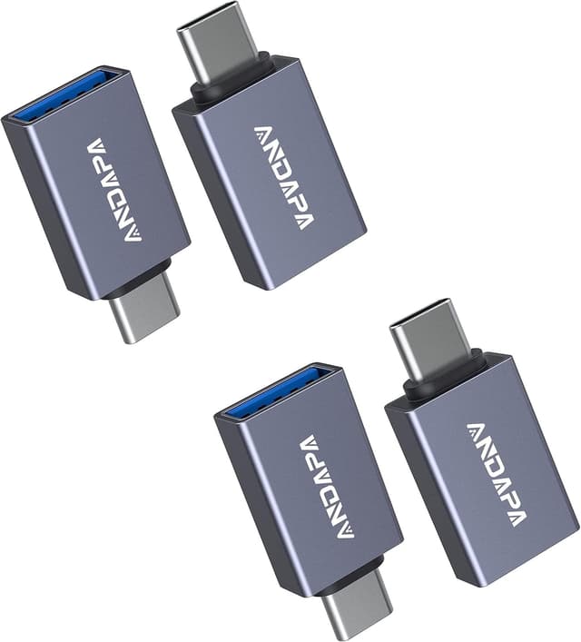 آداپتور USB C به USB برای Samsung S25 Ultra Series، iPhone 18 17 16 15 Series، iPad، MacBook و تبلتها ANDAPA بسته 2Pack آداپتور USB C به USB برای Samsung S25 Ultra Series، iPhone 18 17 16 15 Series، iPad، MacBook و تبلتها ANDAPA بسته 2Pack