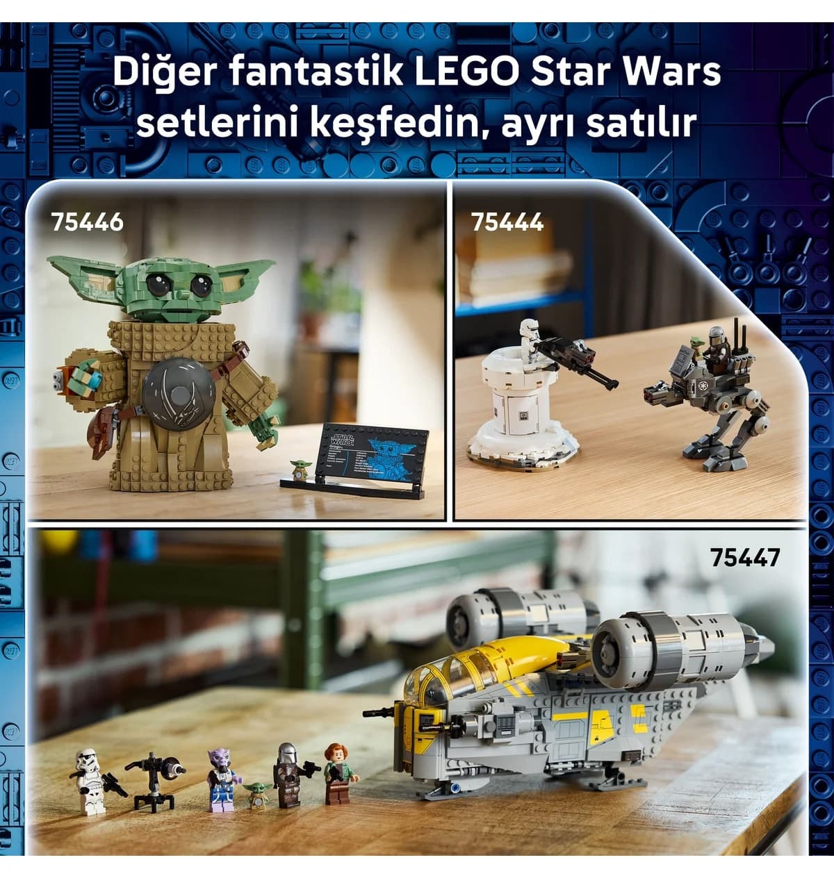لگو Star Wars Mandalorian و Grogu Anzellan Starship مدل 75445 لگو Star Wars Mandalorian و Grogu Anzellan Starship مدل 75445