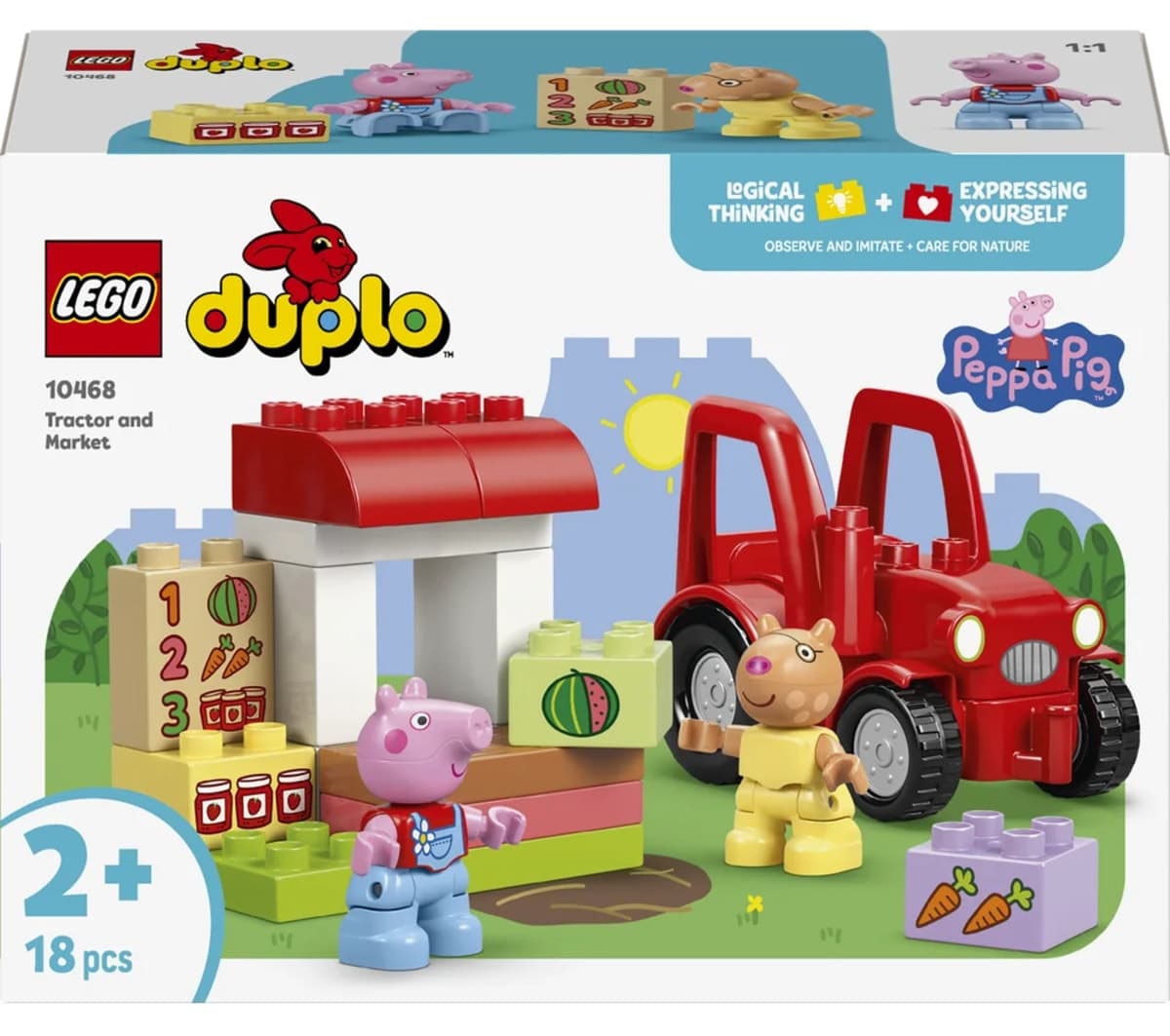 لگو DUPLO Peppa Pig تراکتور و بازار مدل 10468 لگو DUPLO Peppa Pig تراکتور و بازار مدل 10468