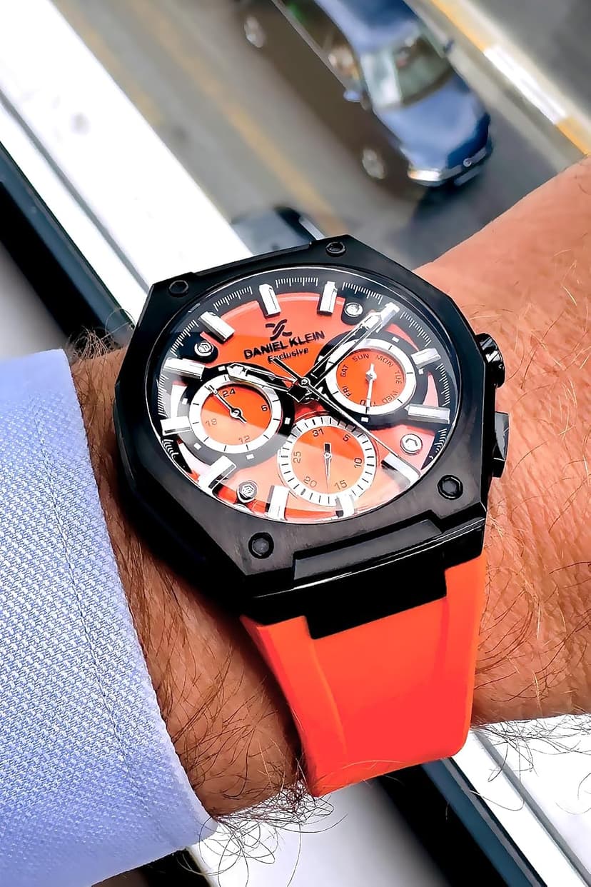 ساعت مچی مردانه Daniel Klein ضد آب بند سیلیکونی نارنجی مدل Dke2139C7 ساعت مچی مردانه Daniel Klein ضد آب بند سیلیکونی نارنجی مدل Dke2139C7