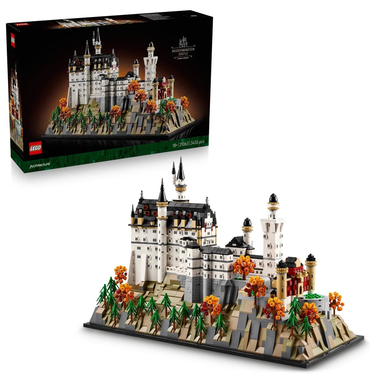 لگو Architecture قلعه Neuschwanstein با 3455 قطعه 18+ مدل 21063 لگو Architecture قلعه Neuschwanstein با 3455 قطعه 18+ مدل 21063