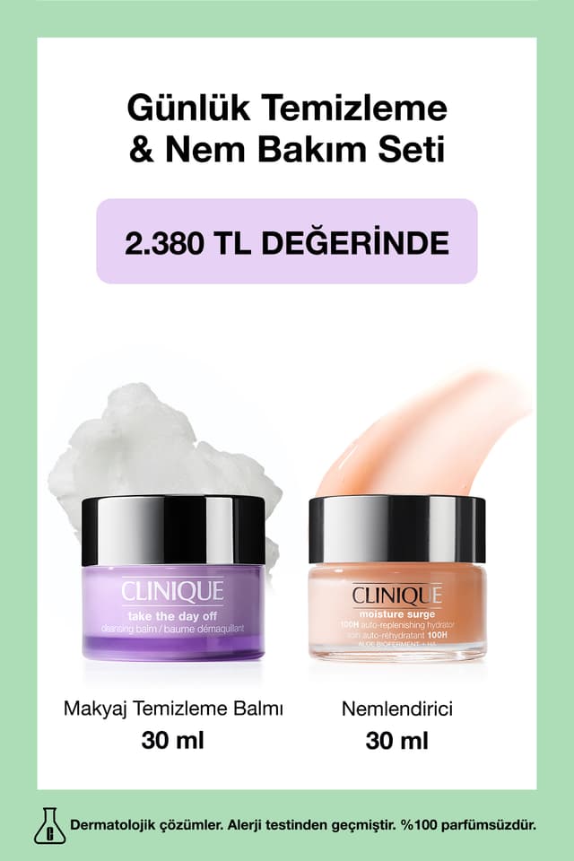 ست مراقبت روزانه Clinique شامل مرطوبکننده 30ml و بالم پاککننده آرایش 30ml ست مراقبت روزانه Clinique شامل مرطوبکننده 30ml و بالم پاککننده آرایش 30ml