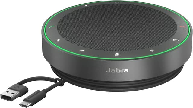 اسپیکرفون بیسیم Jabra Speak2 75 با 4 میکروفون حذف نویز و بلندگوهای 65mm، خاکستری تیره اسپیکرفون بیسیم Jabra Speak2 75 با 4 میکروفون حذف نویز و بلندگوهای 65mm، خاکستری تیره