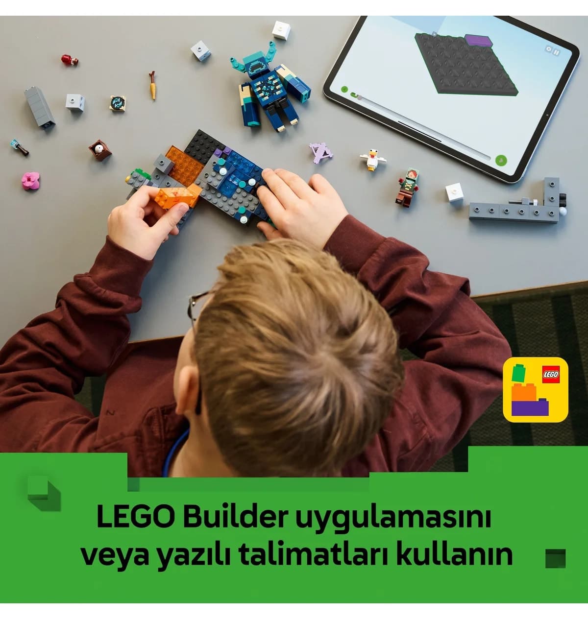 لگو Minecraft رویارویی با نگهبان 238 قطعه مدل 21274 لگو Minecraft رویارویی با نگهبان 238 قطعه مدل 21274