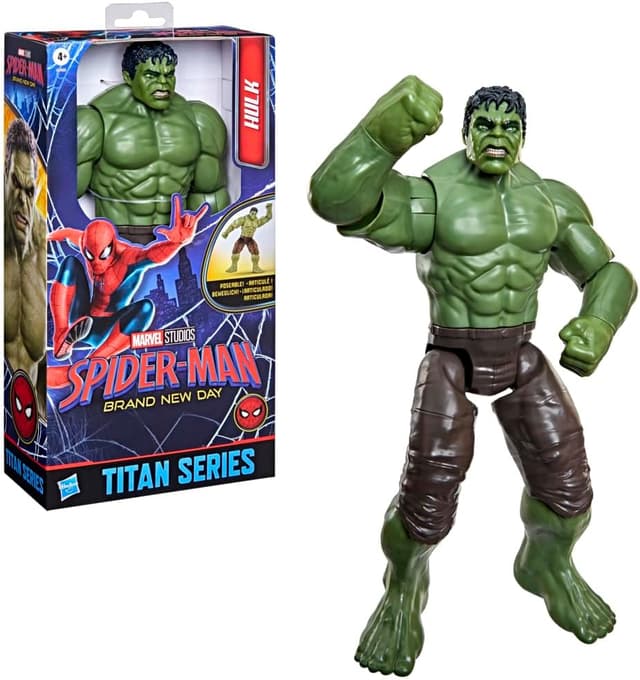اکشن فیگور کودکان Marvel Hulk از سری Spider-Man: Brand New Day Titan Series سایز 11.7-Inches مناسب 4 سال به بالا اکشن فیگور کودکان Marvel Hulk از سری Spider-Man: Brand New Day Titan Series سایز 11.7-Inches مناسب 4 سال به بالا