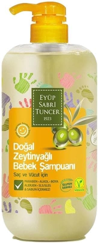 شامپو نوزاد Eyup Sabri Tuncer طبیعی حاوی روغن زیتون 600 ml شامپو نوزاد Eyup Sabri Tuncer طبیعی حاوی روغن زیتون 600 ml