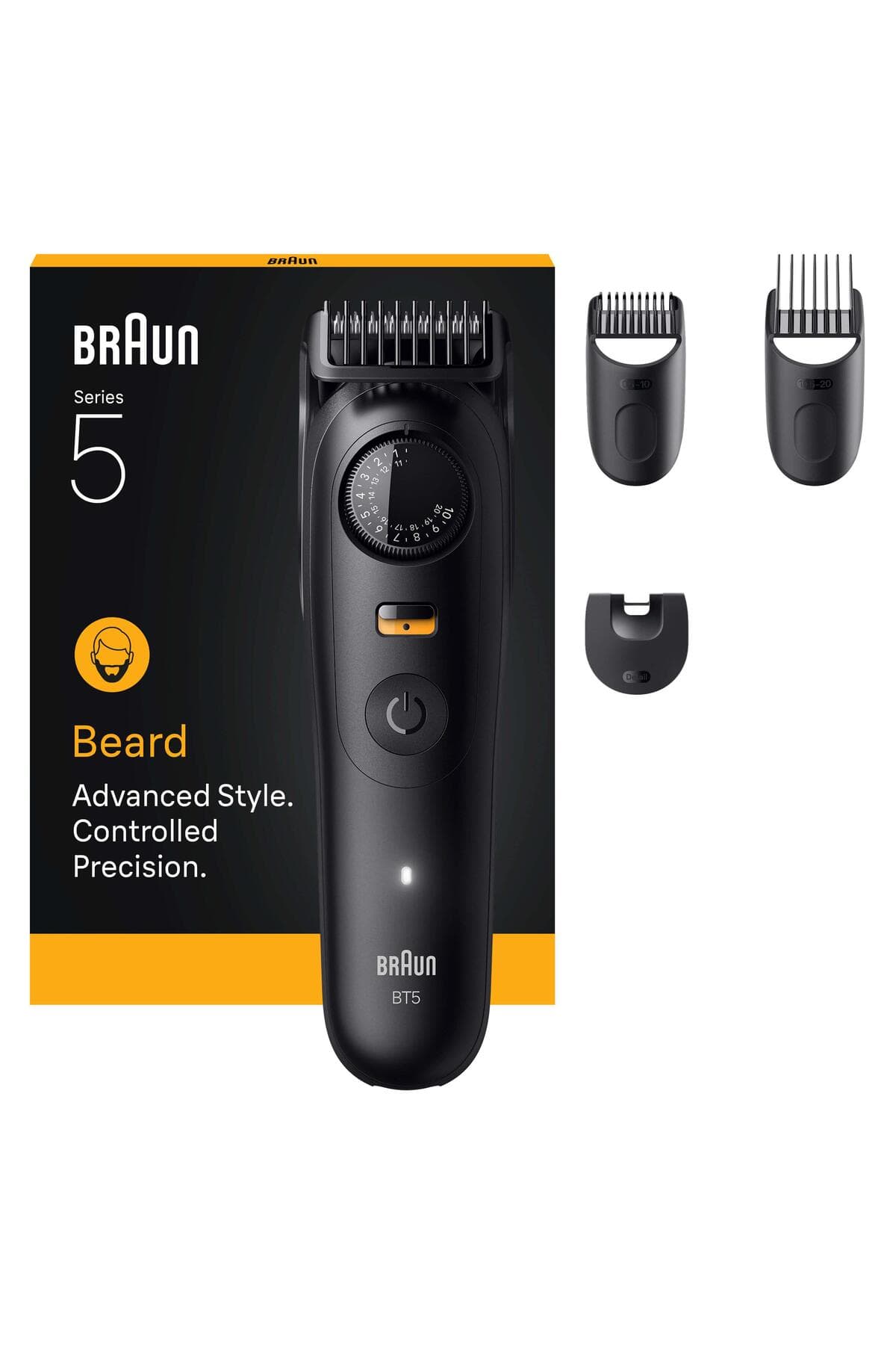 ماشین اصلاح ریش Braun Series 5 با ۴ لوازم جانبی، ۴۰ تنظیم طول و تیغه تیز مدل BT5520 ماشین اصلاح ریش Braun Series 5 با ۴ لوازم جانبی، ۴۰ تنظیم طول و تیغه تیز مدل BT5520