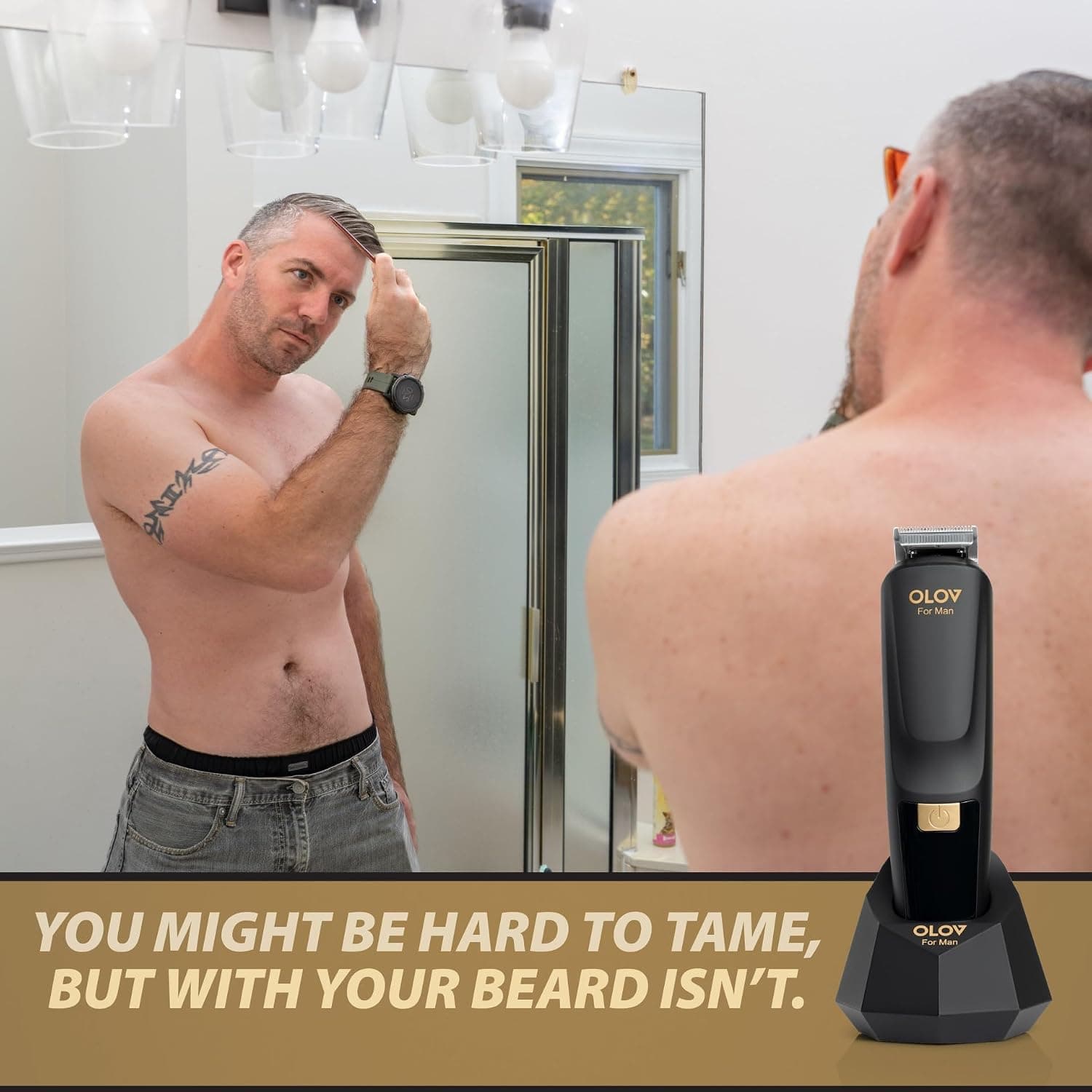 ست اصلاح مردانه OLOV For Man 21 تکه، ماشین اصلاح برقی مو، بینی، گوش، بدن و صورت با پایه شارژ USB ست اصلاح مردانه OLOV For Man 21 تکه، ماشین اصلاح برقی مو، بینی، گوش، بدن و صورت با پایه شارژ USB