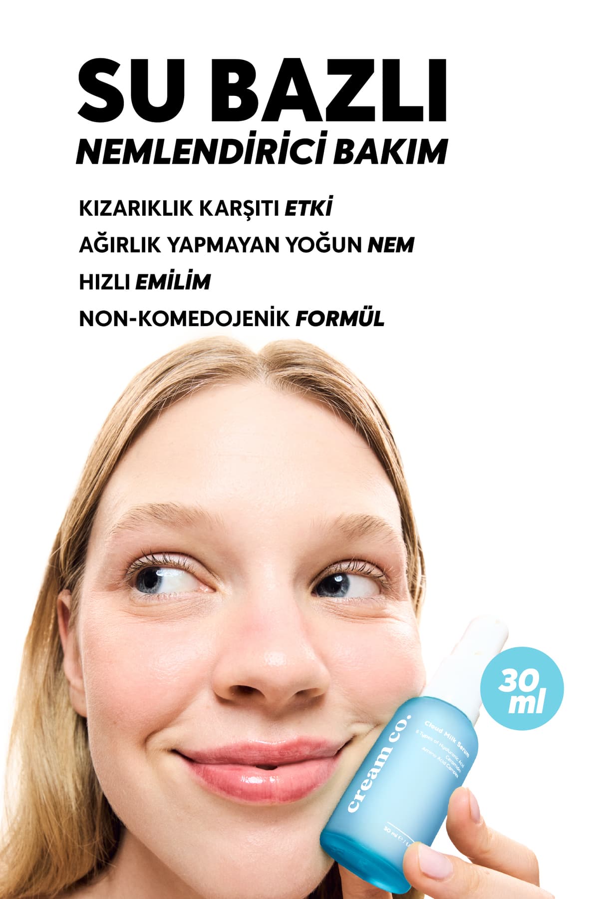 سرم شیری مناسب انواع پوست Cream Co. مرطوبکننده و تقویتکننده سد دفاعی پوست حاوی هیالورونیک اسید و سرامید سرم شیری مناسب انواع پوست Cream Co. مرطوبکننده و تقویتکننده سد دفاعی پوست حاوی هیالورونیک اسید و سرامید