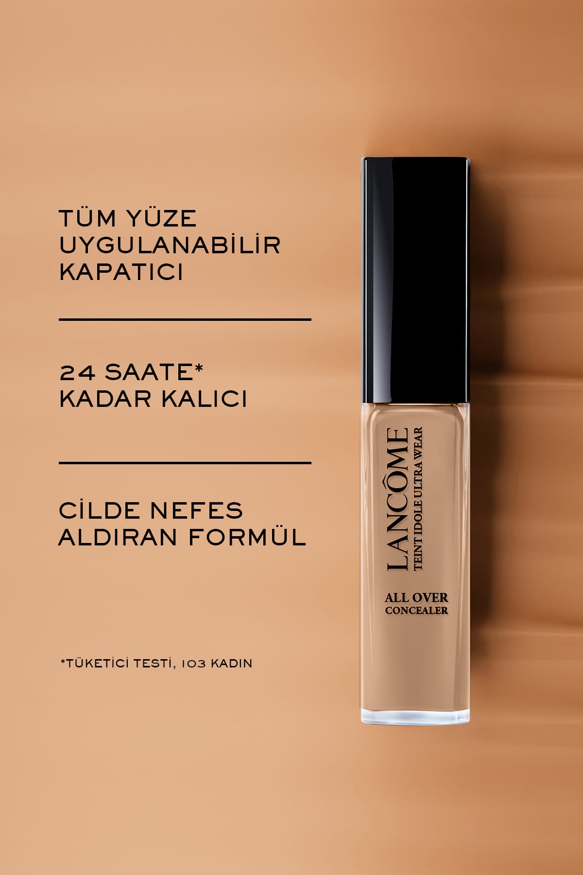 کانسیلر Lancome Teint Idole با ماندگاری ۲۴ ساعته رنگ عاجی C مدل 110 3614273074476 کانسیلر Lancome Teint Idole با ماندگاری ۲۴ ساعته رنگ عاجی C مدل 110 3614273074476