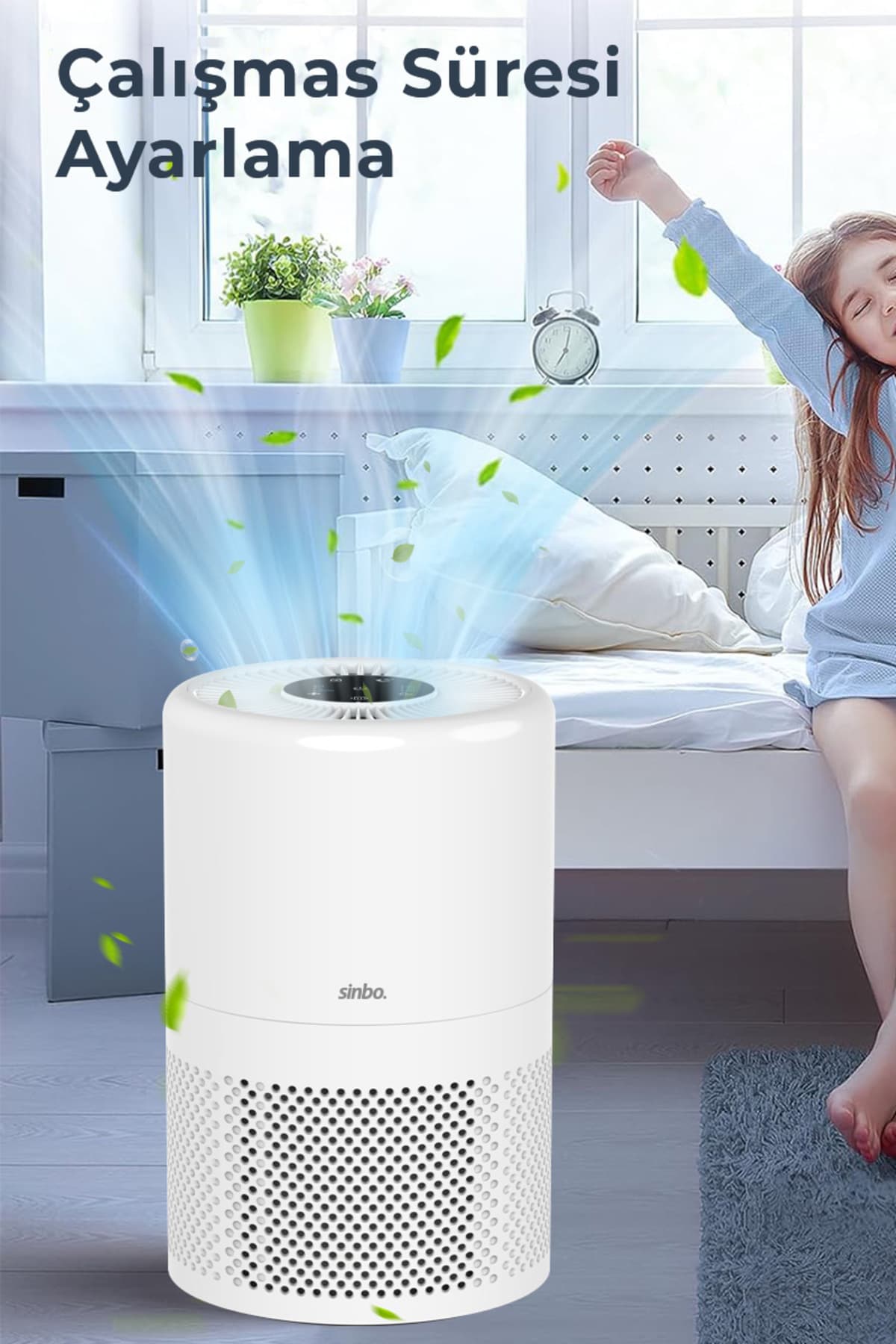 دستگاه تصفیه هوای Sinbo با فیلتر HEPA H13، حذفکننده گردوغبار و بو، کمصدا و کممصرف سفید مدل SAP-5507 دستگاه تصفیه هوای Sinbo با فیلتر HEPA H13، حذفکننده گردوغبار و بو، کمصدا و کممصرف سفید مدل SAP-5507