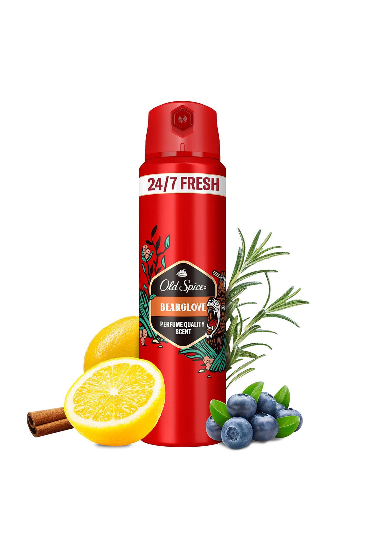 اسپری دئودورانت بدن مردانه Old Spice Bearglove 150 ml x3 اسپری دئودورانت بدن مردانه Old Spice Bearglove 150 ml x3