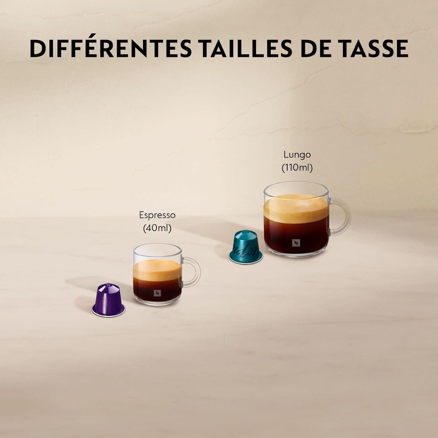 دستگاه قهوه ساز کپسولی Nespresso مدل EN 80.CW Inissia رنگ وانیلی کرمی دستگاه قهوه ساز کپسولی Nespresso مدل EN 80.CW Inissia رنگ وانیلی کرمی