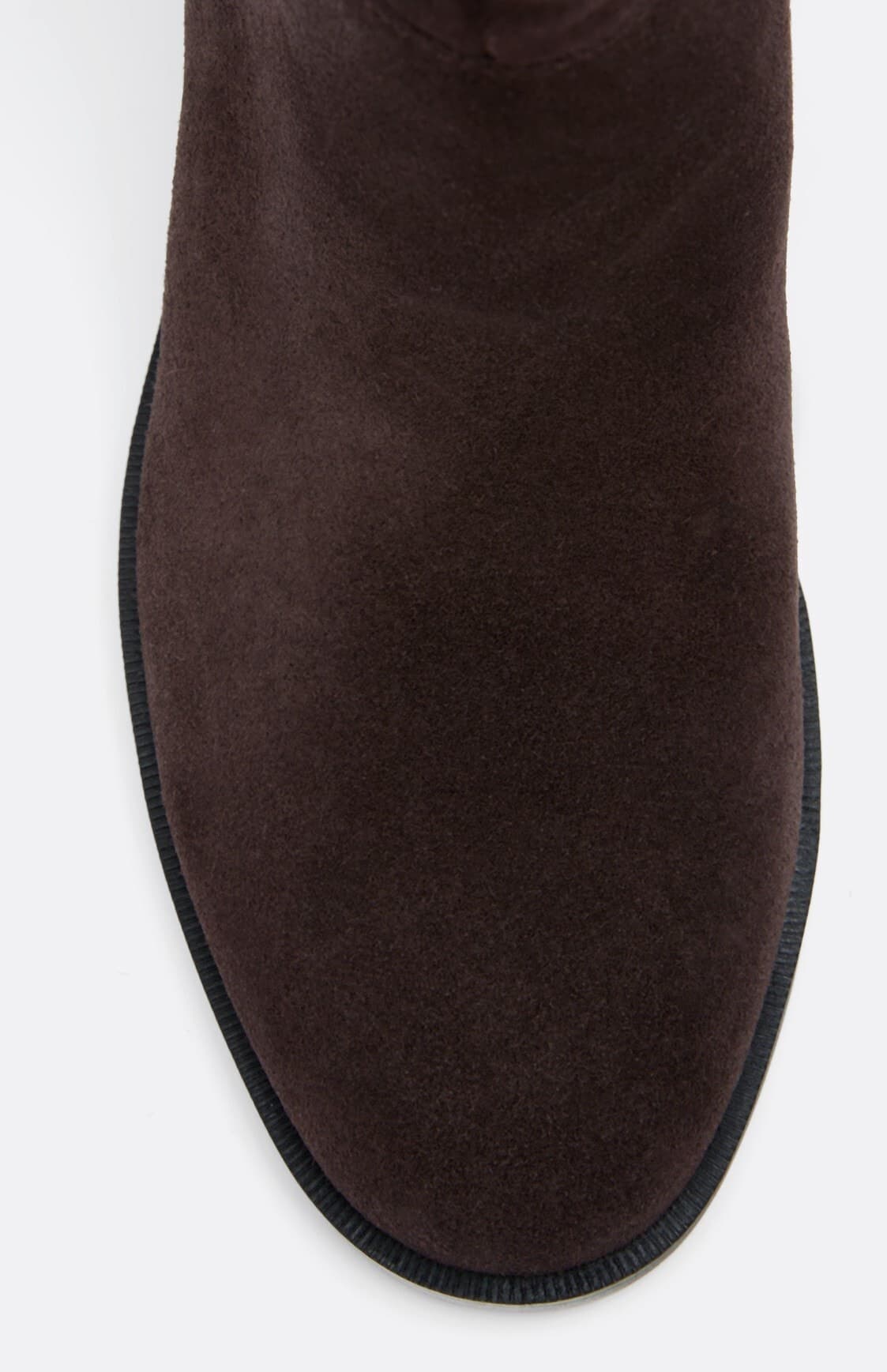 چکمه زنانه Stradivarius سواری چرمی تخت چکمه زنانه Stradivarius سواری چرمی تخت