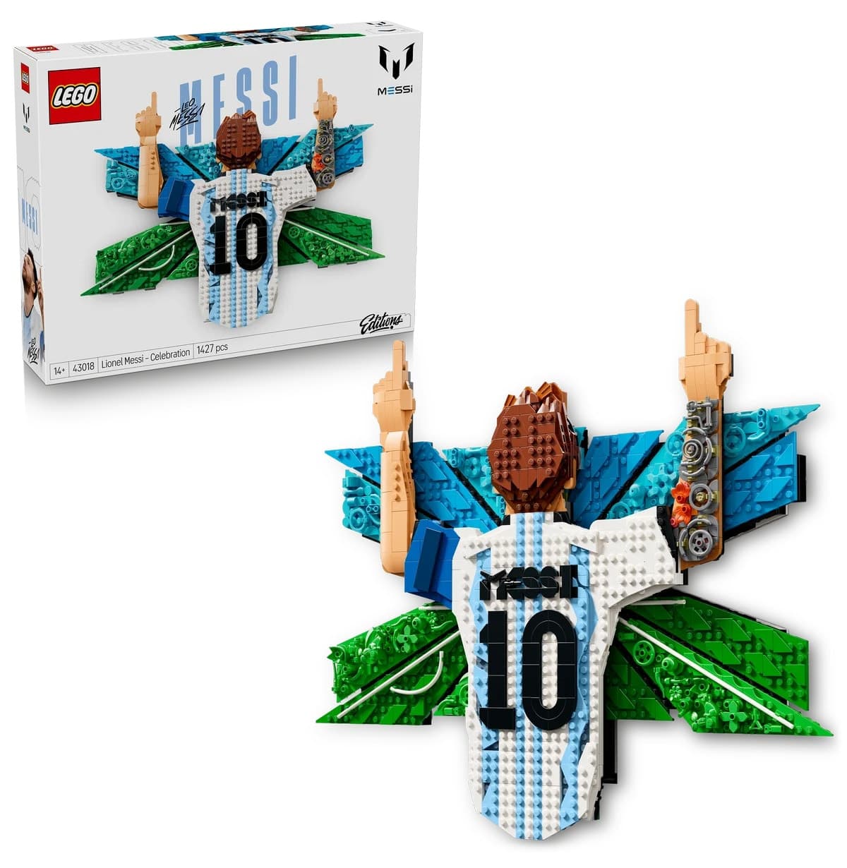 لگو Editions Lionel Messi جشن مدل 43018 با 1427 قطعه لگو Editions Lionel Messi جشن مدل 43018 با 1427 قطعه