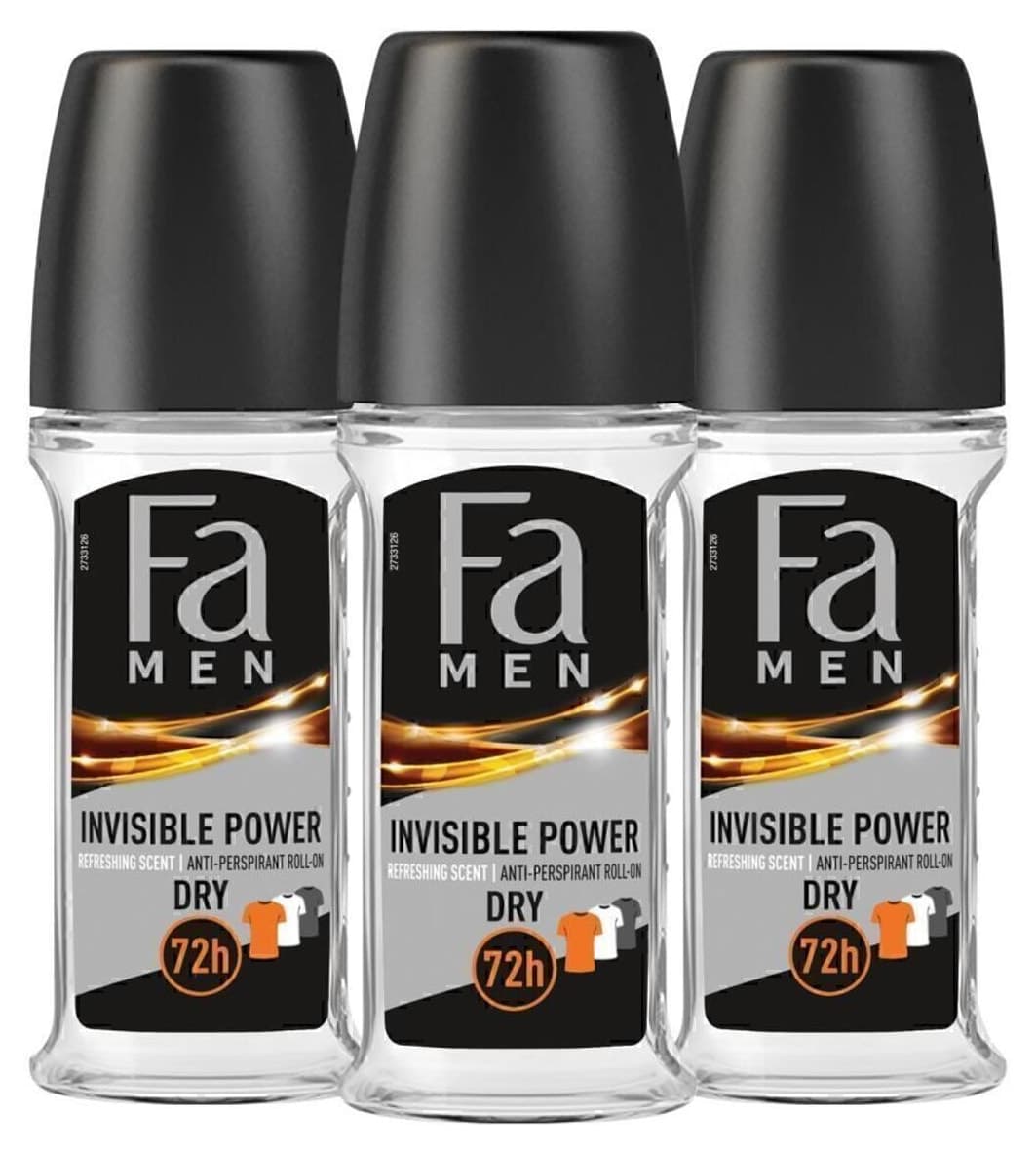 دئودورانت مردانه Fa رولآن 48 ساعته Invisible Power 50 ml 3 عددی دئودورانت مردانه Fa رولآن 48 ساعته Invisible Power 50 ml 3 عددی