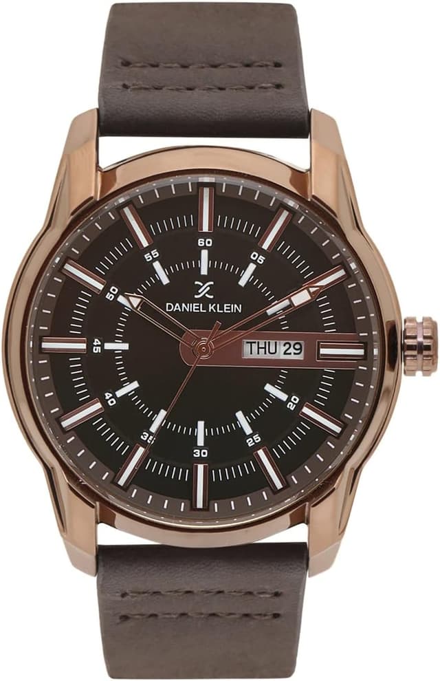 ساعت مچی مردانه Daniel Klein عقربهای با صفحه قهوهای مدل DK11599-4 ساعت مچی مردانه Daniel Klein عقربهای با صفحه قهوهای مدل DK11599-4