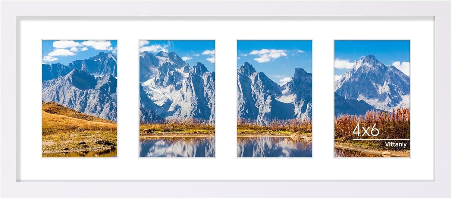 قاب عکس کلاژ Vittanly سایز 8x10 دیواری و رومیزی طبیعی روشن قاب عکس کلاژ Vittanly سایز 8x10 دیواری و رومیزی طبیعی روشن