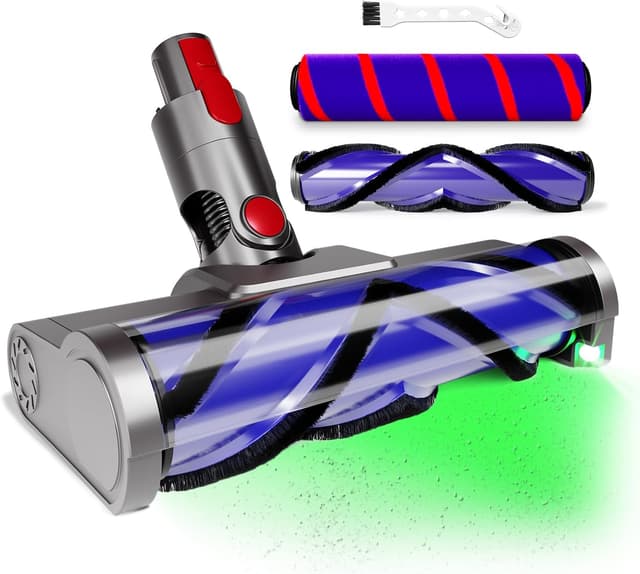 سری یدکی جاروبرقی شارژی برای مدلهای Dyson V7/V8/V10/V11/V15 WitLion با 2 برس ضدگیر و چراغ LED سری یدکی جاروبرقی شارژی برای مدلهای Dyson V7/V8/V10/V11/V15 WitLion با 2 برس ضدگیر و چراغ LED