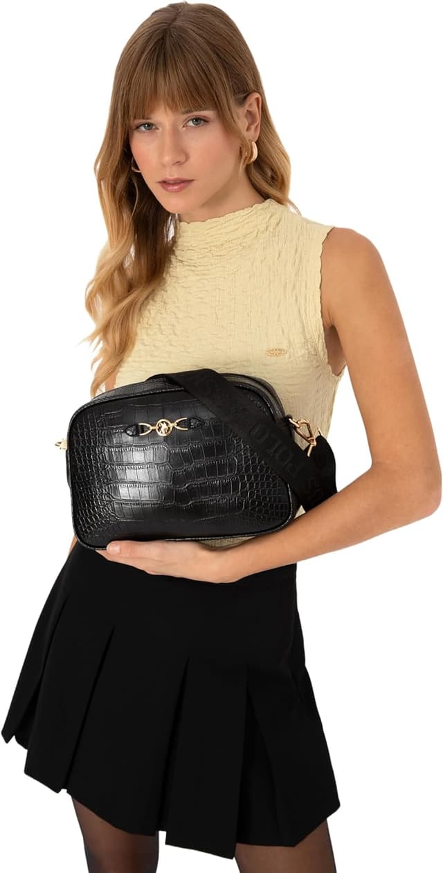 کیف زنانه U.S. POLO ASSN. مشکی مدل 50317817-VR046 کیف زنانه U.S. POLO ASSN. مشکی مدل 50317817-VR046
