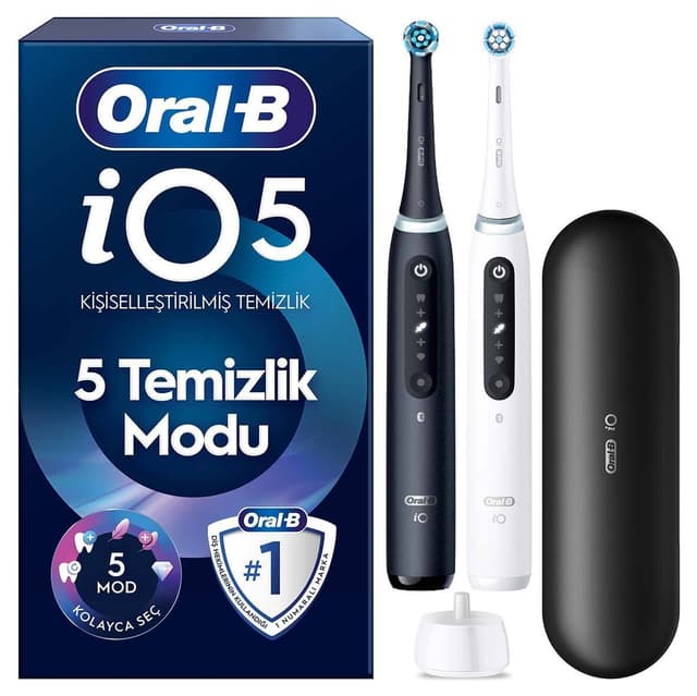 مسواک برقی Oral-B ست 2 عددی مشکی و سفید با 2 سری و باتری بادوام مسواک برقی Oral-B ست 2 عددی مشکی و سفید با 2 سری و باتری بادوام
