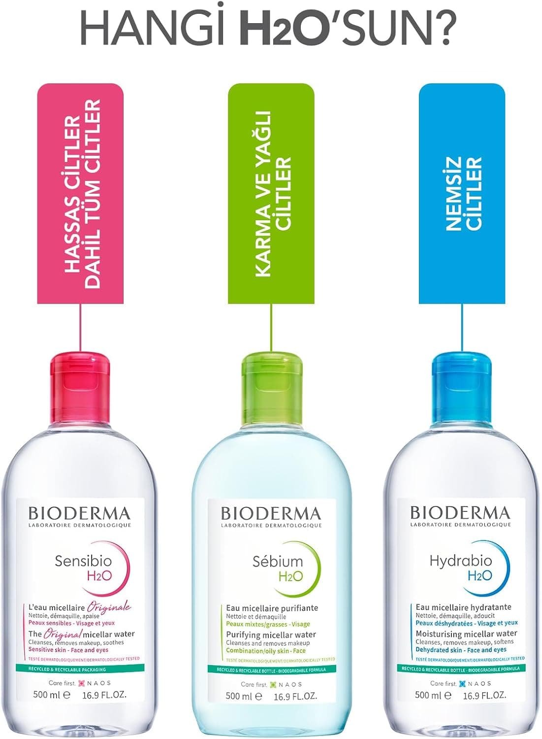 محلول پاککننده Bioderma Sebium H2O 500ml ست دوتایی محلول پاککننده Bioderma Sebium H2O 500ml ست دوتایی