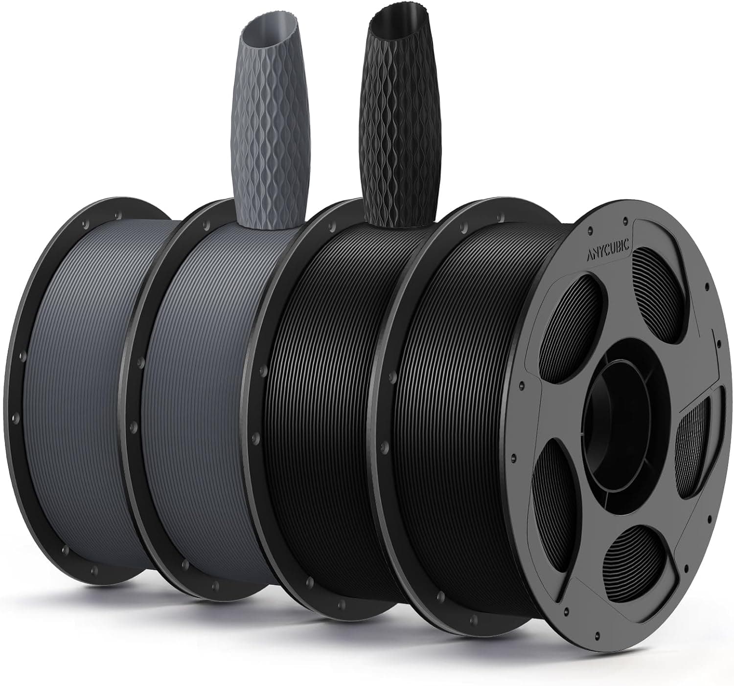 فیلامنت پرینتر سه بعدی ANYCUBIC PLA 1.75mm 4KG خاکستری و مشکی فیلامنت پرینتر سه بعدی ANYCUBIC PLA 1.75mm 4KG خاکستری و مشکی