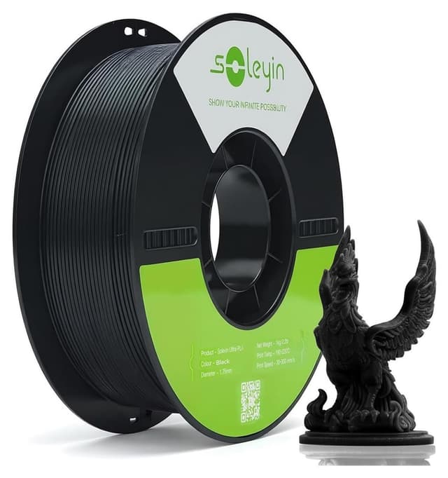 فیلامنت Creality Soleyin Ultra PLA مات مشکی 1.75mm 1kg فیلامنت Creality Soleyin Ultra PLA مات مشکی 1.75mm 1kg