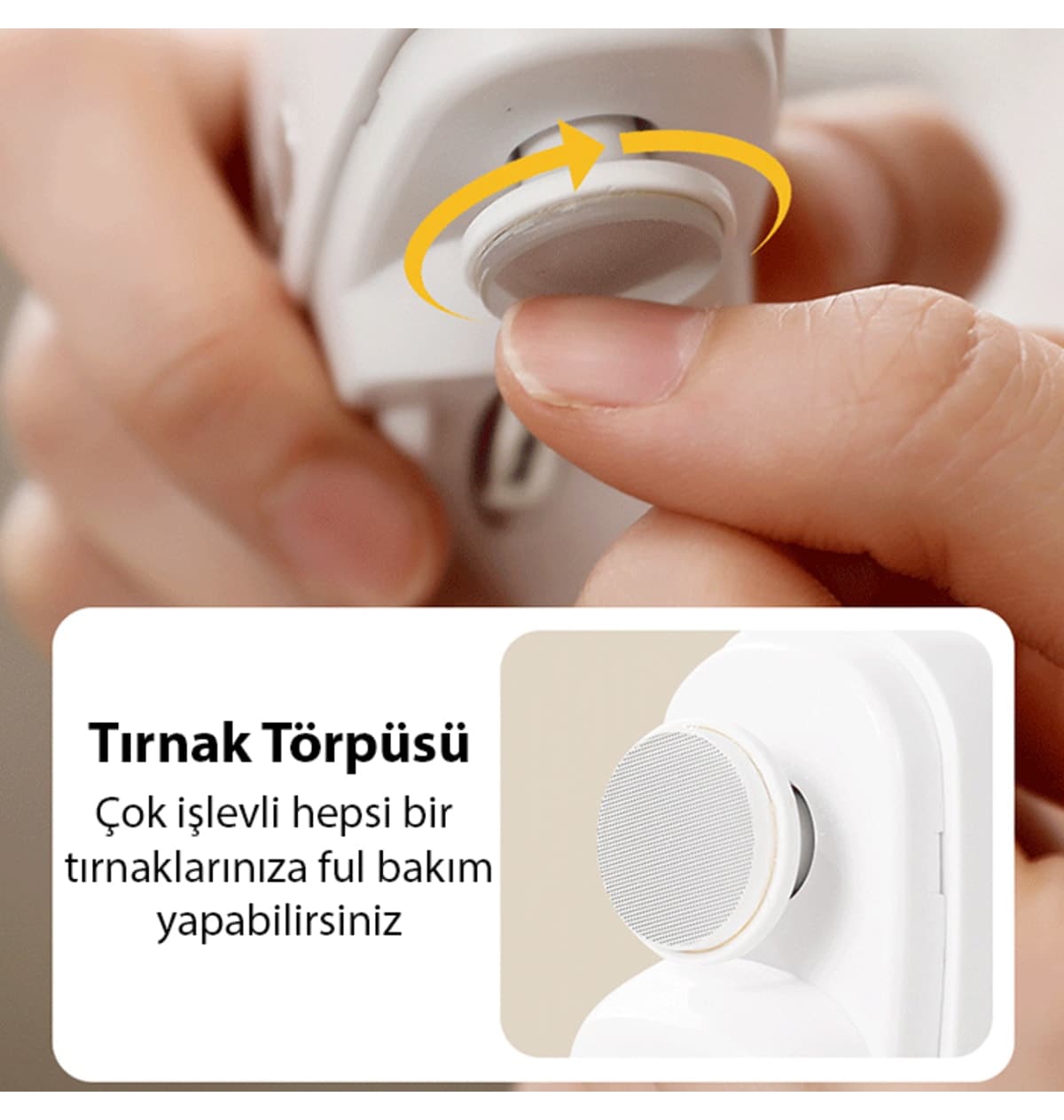 ناخنگیر برقی EZERE مدل otomatik سفید ناخنگیر برقی EZERE مدل otomatik سفید