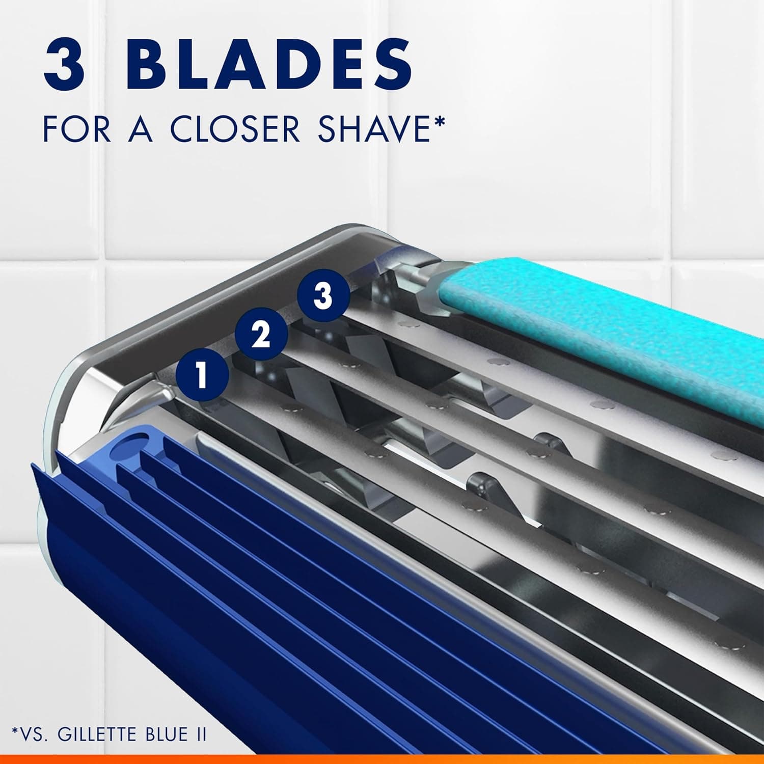 ریشتراش مردانه Gillette بدن Blue 3 با 1 دسته و 12 تیغ یدکی ریشتراش مردانه Gillette بدن Blue 3 با 1 دسته و 12 تیغ یدکی