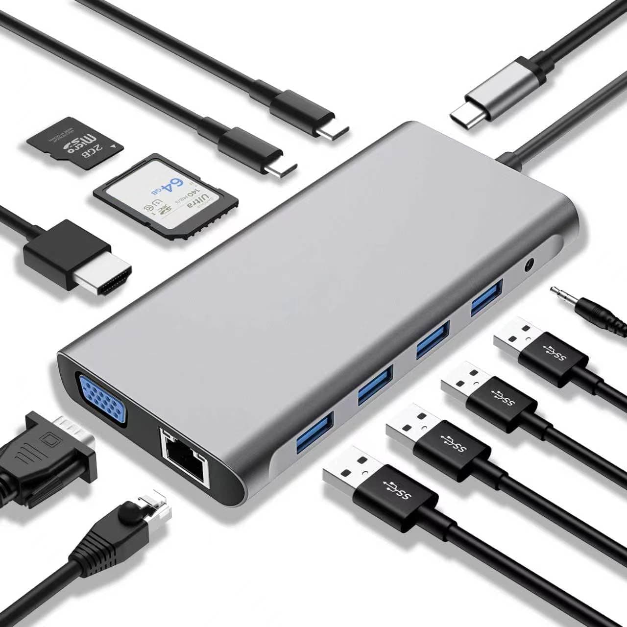 هاب USB C مدل SZPACMATE با خروجی HDMI ۴K و کارتخوان SD/TF هاب USB C مدل SZPACMATE با خروجی HDMI ۴K و کارتخوان SD/TF