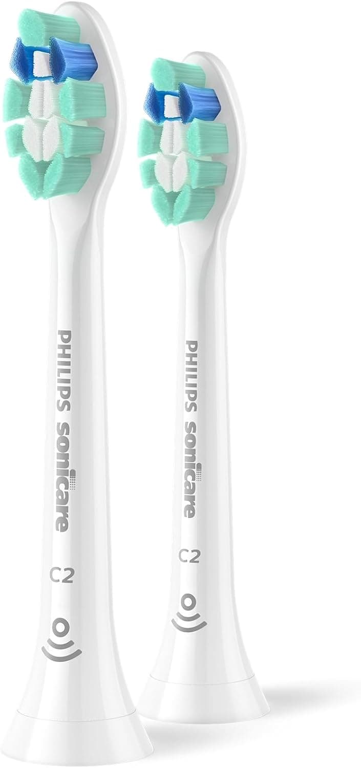 سری یدکی مسواک برقی Philips Sonicare کنترل پلاک مدل C2 سفید بسته 2 عددی HX9022/77 سری یدکی مسواک برقی Philips Sonicare کنترل پلاک مدل C2 سفید بسته 2 عددی HX9022/77