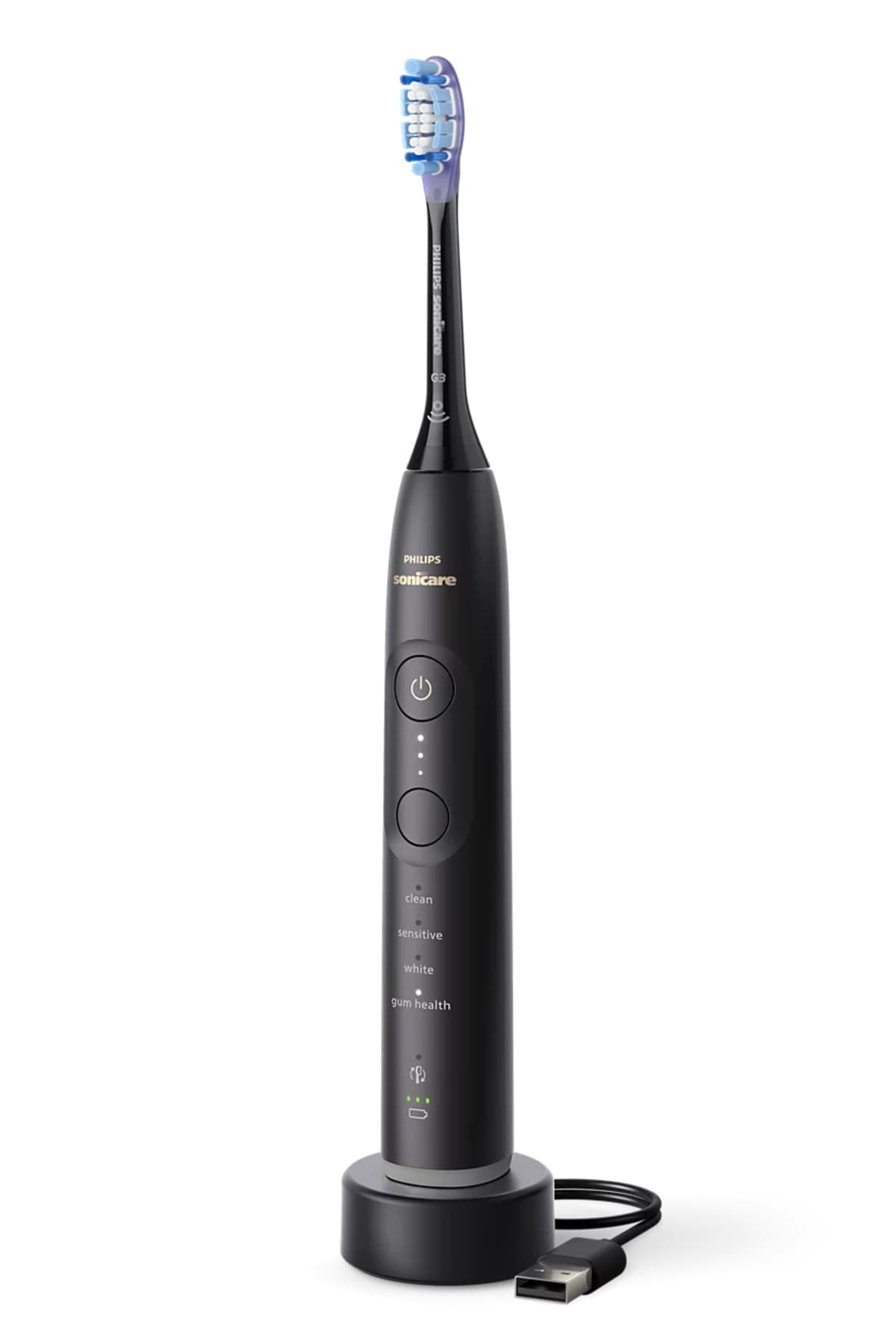 مسواک برقی شارژی Philips با 62.000 حرکت برس، سنسور فشار بصری، 4 حالت و سری G3 مسواک برقی شارژی Philips با 62.000 حرکت برس، سنسور فشار بصری، 4 حالت و سری G3