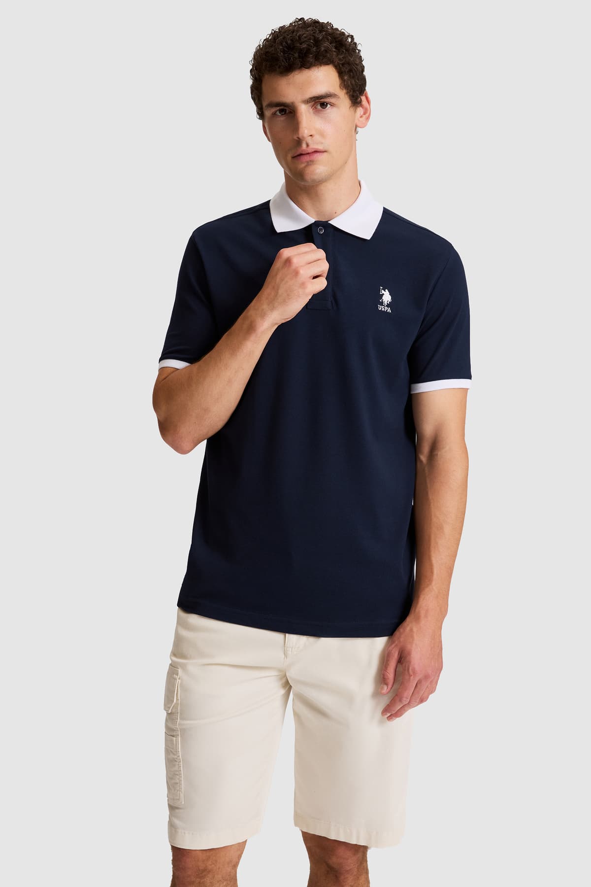 تیشرت یقه پولو مردانه U.S. Polo Assn. سرمهای فیت معمولی مدل 50326978-VR033 تیشرت یقه پولو مردانه U.S. Polo Assn. سرمهای فیت معمولی مدل 50326978-VR033