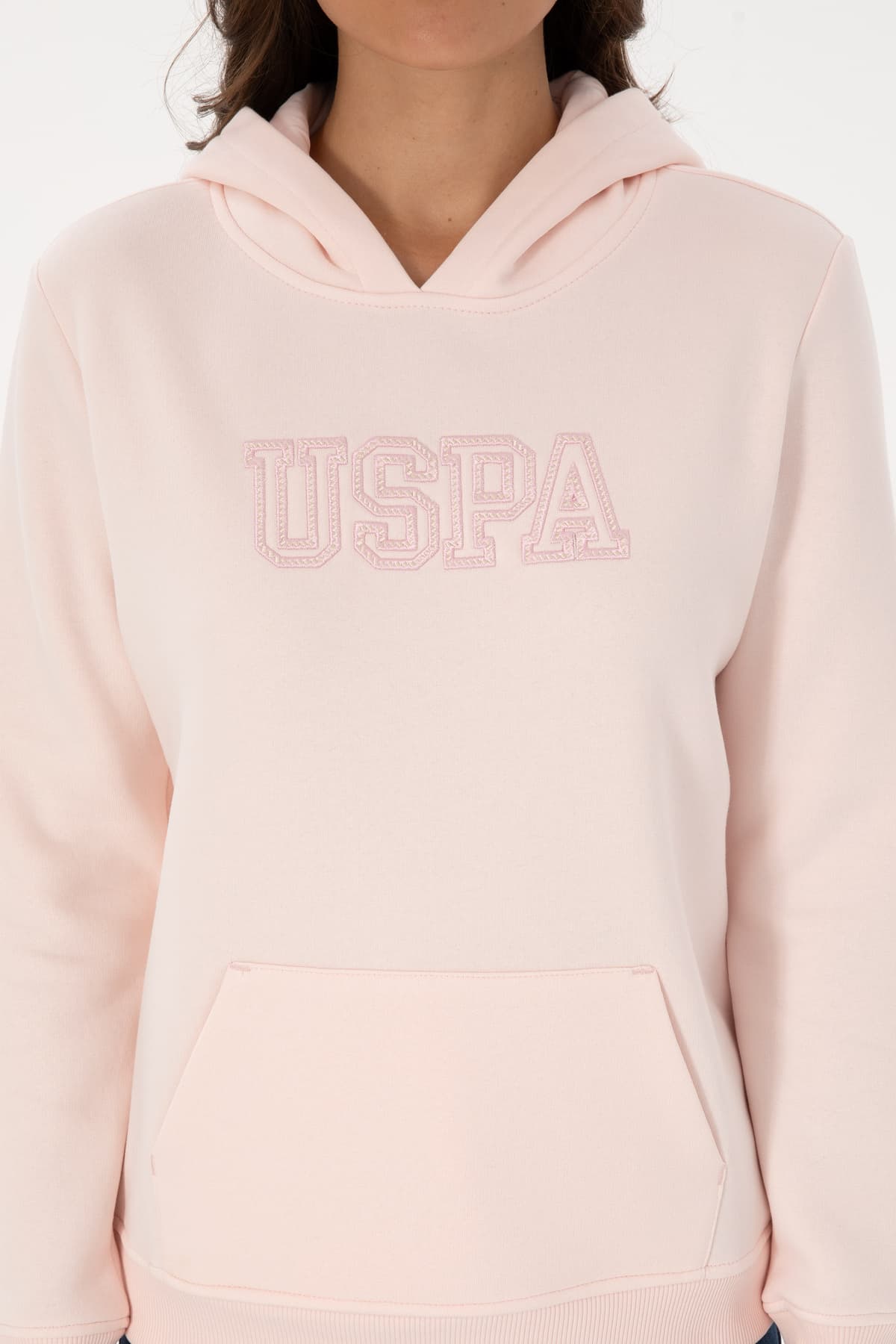سوئیشرت زنانه U.S. Polo Assn. صورتی روشن شاردون با کلاه مدل 50313566-VR078 سوئیشرت زنانه U.S. Polo Assn. صورتی روشن شاردون با کلاه مدل 50313566-VR078