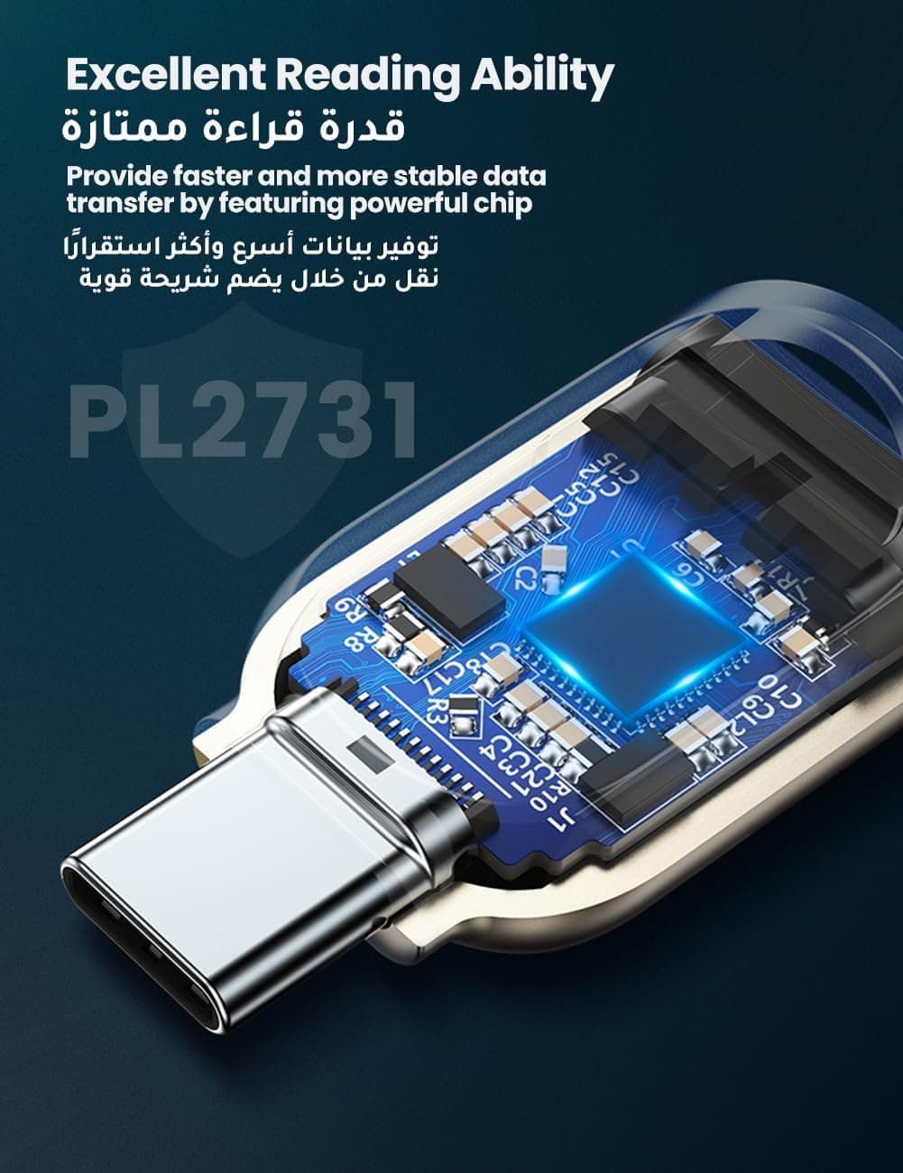 کارتخوان کوچک Micro SD و TF یوگرین با رابط USB C مدل آلومینیومی کارتخوان کوچک Micro SD و TF یوگرین با رابط USB C مدل آلومینیومی