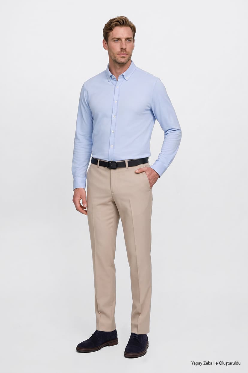 شلوار مردانه AC&Co Altınyıldız Classics بژ Slim Fit کلاسیک با جیب کناری شلوار مردانه AC&Co Altınyıldız Classics بژ Slim Fit کلاسیک با جیب کناری
