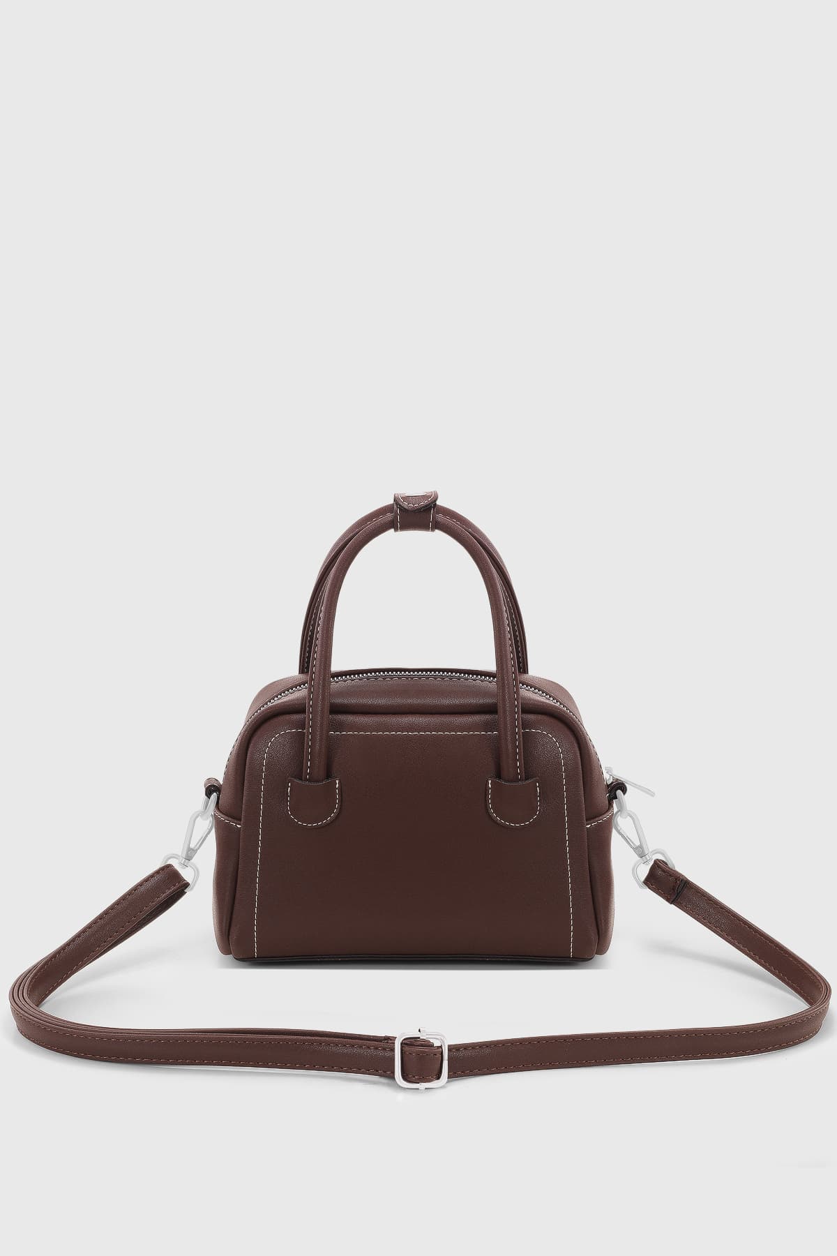 کیف زنانه Housebags قهوهای وینتیج چندمنظوره چرم PU دوشی مدل 275 کیف زنانه Housebags قهوهای وینتیج چندمنظوره چرم PU دوشی مدل 275