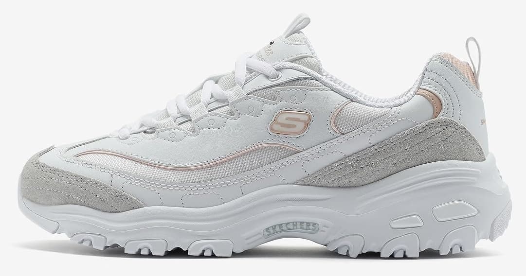 کفش زنانه Skechers سفید D'LITES - NEW HEAT کفش زنانه Skechers سفید D'LITES - NEW HEAT