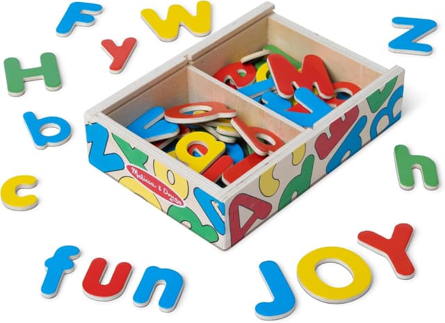 حروف آهنربایی چوبی Melissa & Doug مدل 10448 حروف آهنربایی چوبی Melissa & Doug مدل 10448
