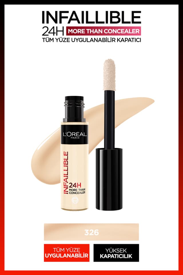 کانسیلر L'Oreal Paris Infaillible 24H قابل استفاده برای تمام صورت مدل 326 Vanilla کانسیلر L'Oreal Paris Infaillible 24H قابل استفاده برای تمام صورت مدل 326 Vanilla
