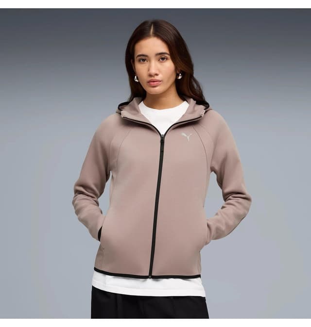 هودی زنانه Puma زیپدار Evostripe صورتی پودری مدل 691898 هودی زنانه Puma زیپدار Evostripe صورتی پودری مدل 691898