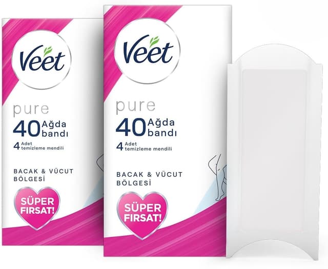 نوار موبر Veet Pure مناسب پوست حساس برای پا و بدن 80 عددی نوار موبر Veet Pure مناسب پوست حساس برای پا و بدن 80 عددی