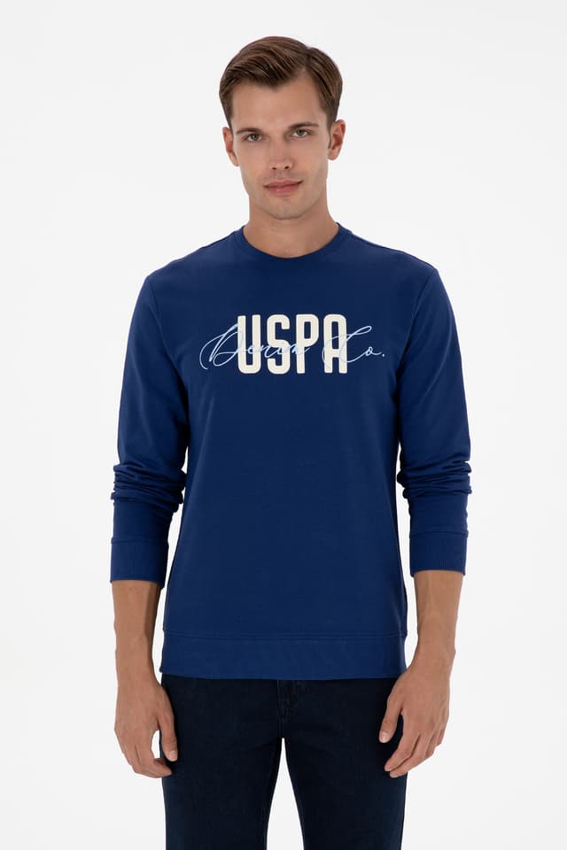 سوئیشرت مردانه U.S. Polo Assn. فیت معمولی یقه گرد ایندیگو نازک مدل 50315570-VR028 سوئیشرت مردانه U.S. Polo Assn. فیت معمولی یقه گرد ایندیگو نازک مدل 50315570-VR028