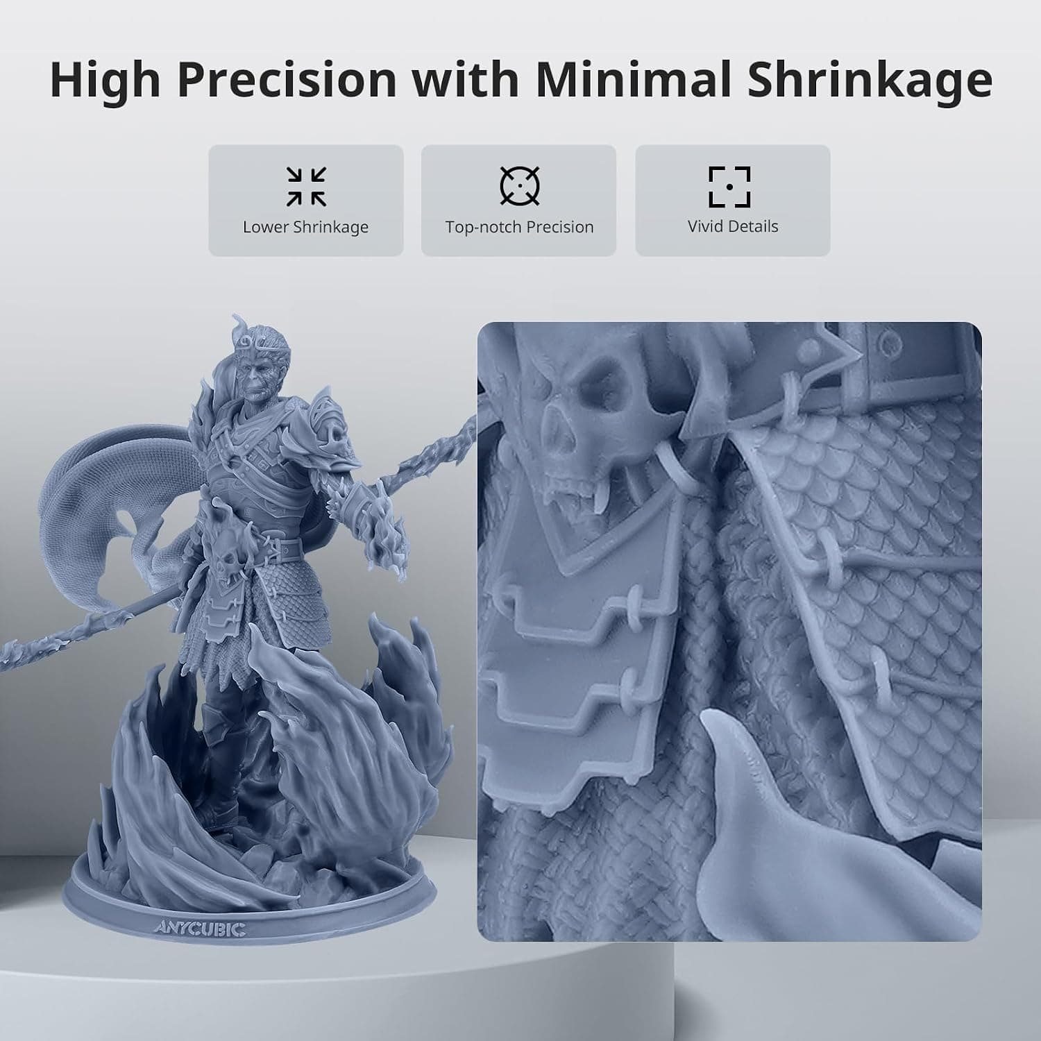 رزین پرینتر سه بعدی ANYCUBIC خاکستری مدل ABS PRO 2 رزین پرینتر سه بعدی ANYCUBIC خاکستری مدل ABS PRO 2