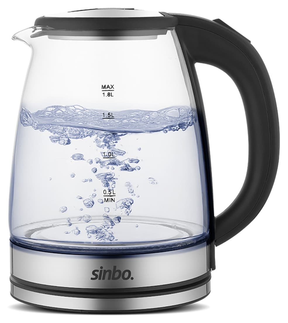 کتری برقی Sinbo بیسیم شیشهای آبی با نورپردازی LED مدل SK-8033 کتری برقی Sinbo بیسیم شیشهای آبی با نورپردازی LED مدل SK-8033