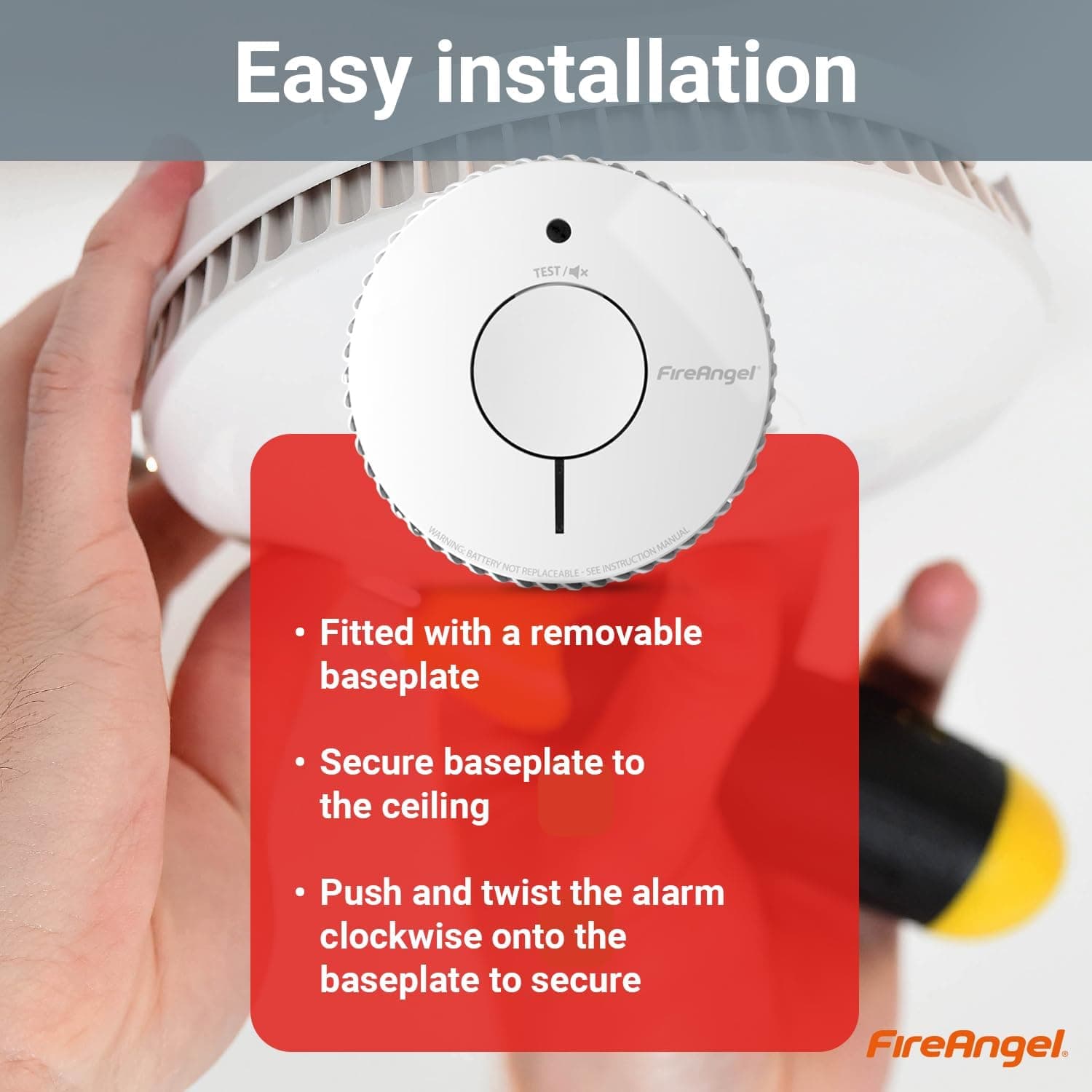 هشداردهنده دود و آتش FireAngel اپتیکال با باتری مدل FA6620 هشداردهنده دود و آتش FireAngel اپتیکال با باتری مدل FA6620