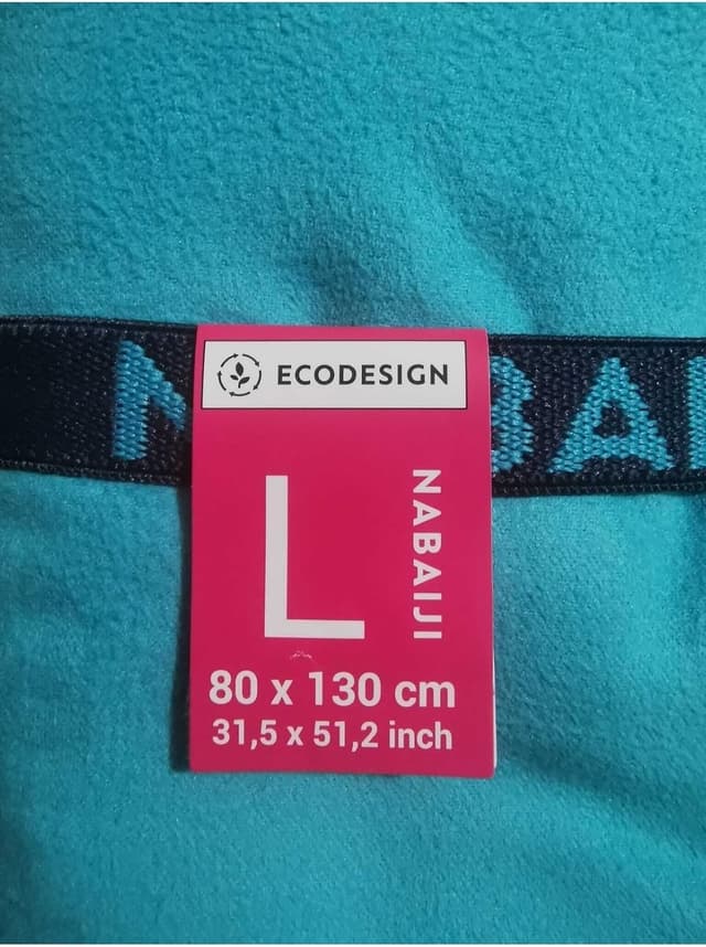 حوله میکروفایبر دوطرفه Decathlon Nabaiji سایز L آبی/سبز 80 X 130 Cm حوله میکروفایبر دوطرفه Decathlon Nabaiji سایز L آبی/سبز 80 X 130 Cm