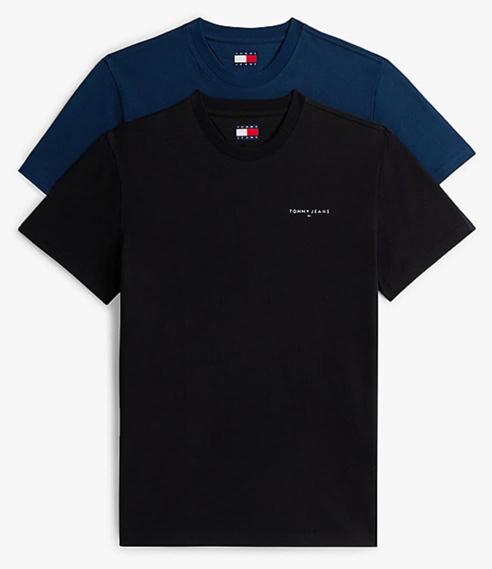 تیشرت مردانه Tommy Hilfiger بسته 2 عددی با طرح خطی مدل TJM Slim Linear تیشرت مردانه Tommy Hilfiger بسته 2 عددی با طرح خطی مدل TJM Slim Linear